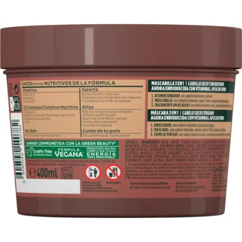 GARNIER FRUCTIS HAIR FOOD macadamia smoothing mask 390 ml