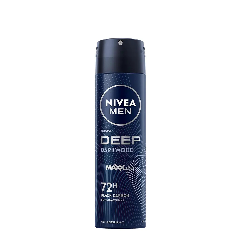 NIVEA MEN DEEP BLACK CARBON deo spray 150 ml NIVEA MEN DEEP BLACK CARBON deo spray 150 ml
