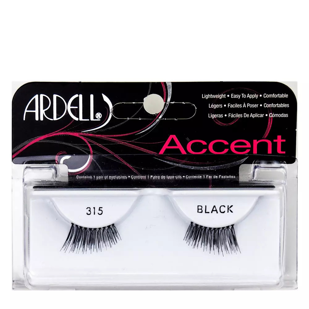 ARDELL EYELASHES ACCENT #315-black 0.1 gr 1 u ARDELL EYELASHES ACCENT #315-black 0.1 gr 1 u