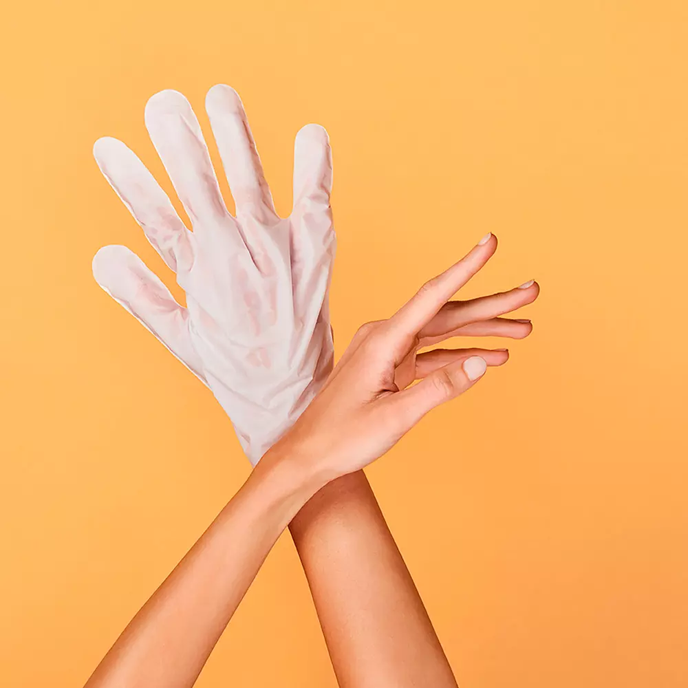 IROHA PEACH hand & nail mask gloves repair 2 u IROHA PEACH hand & nail mask gloves repair 2 u - immagine 4