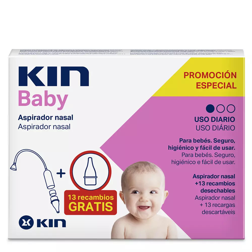 KIN KIN BABY aspirador nasal + recambio 2 u KIN KIN BABY aspirador nasal + recambio 2 u