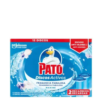PATO PATO WC DISCOS ACTIVOS x 2 recambios #frescor marino 2 u