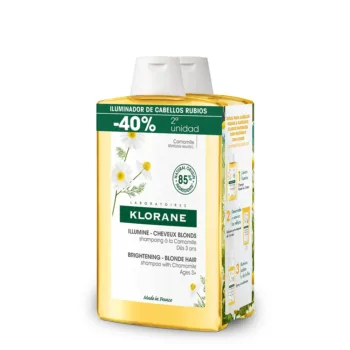 KLORANE CHAMOMILE brightening shampoo for blonde hair duo pack 2 x 400 ml