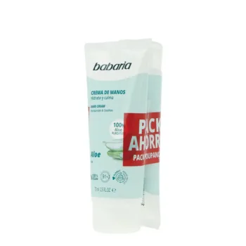 BABARIA+ ALOE VERA HAND CREAM LOT 2 x 75 ml