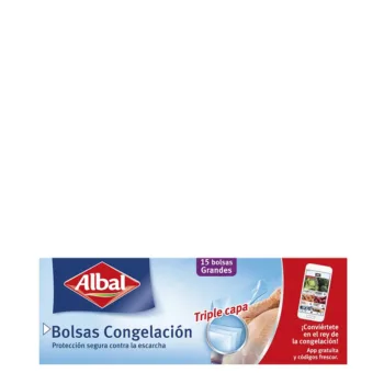 ALBAL LARGE FREEZER BAGS triple layer 15 u
