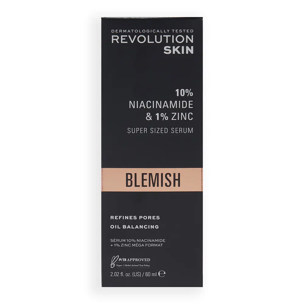 REVOLUTION SKINCARE BLEMISH 10% niacinamide 1% zinc serum 60 ml REVOLUTION SKINCARE BLEMISH 10% niacinamide 1% zinc Siero 60 ml