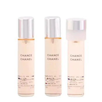 CHANEL CHANCE eau de toilette spray twist & spray 3 refills 3 x 20 ml for Women CHANEL CHANCE eau de toilette spray twist & spray 3 refills 3 x 20 ml for Women