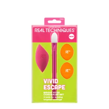 REAL TECHNIQUES VIVID ESCAPE BRIGHT EYES CONCEALER CASE 4 pcs REAL TECHNIQUES VIVID ESCAPE BRIGHT EYES CONCEALER CASE 4 pcs