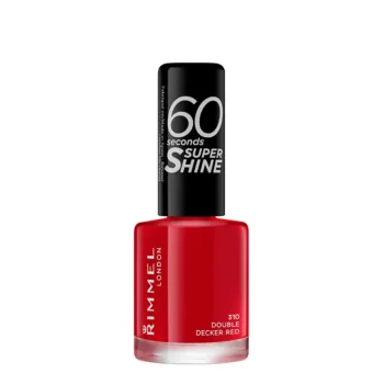 RIMMEL LONDON+ 60 SECONDS SUPER SHINE nail polish #310-double decker red 8 ml RIMMEL LONDON+ 60 SECONDS SUPER SHINE nail polish #310-double decker red 8 ml