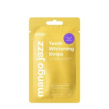 POP. POP. Mango Flavored Whitening Strips 7 Units