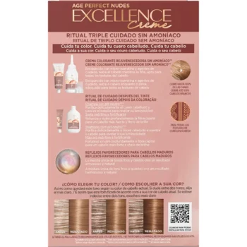 L'OREAL PARIS EXCELLENCE CREME ammonia-free hair color with micro-keratin #6.03-Light Brown 1 unit